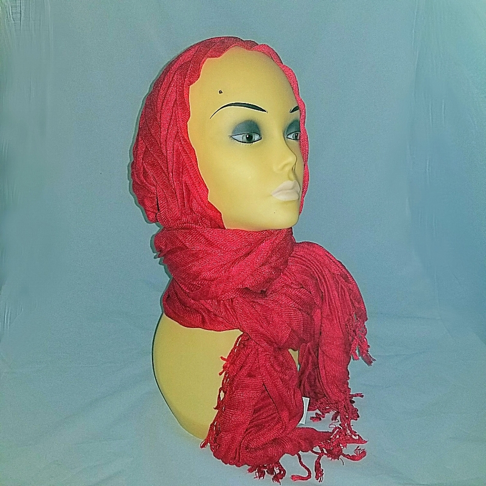 Dress Barn Chevron Pleated Scarf